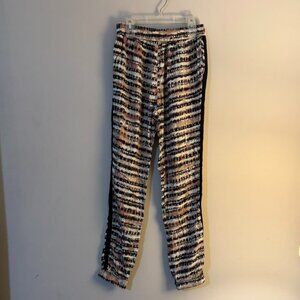 Abercrombie & Fitch Womens Multicolored Black Cream Orange Grey Relaxed Joggers